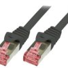 Cq2093s Patch Cord S/Ftp 6 Linka Cu Lszh Czarny 10M 27Awg