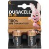 Duracell Plus MN1400B2 C Alkaline Batteries - Pack of 2