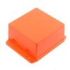 Obudowa z mocowaniem 80 × 80,6 × 43,5 mm z ABS, pomarańczowa, NUB808043OR