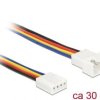 kabel Delock 85361 [1x złącze męskie wentylatora PC 4-pin - 1x złącze żeńskie do wentylatora PC 4-pin] 0.30 m