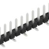 Pin header, 10 pole, pitch 2.54 mm, angled, black, 10059087