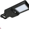 SOLARNA OPRAWA ULICZNA LED SOLGER 40W 6000LM 3000/4000/6000K IP65 CZARNA CZ. PIR