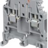 Screw terminal block, screw connection, 2.5 mm², 2 pole, 10 A, 4 kV, gray, 1SNA115505R1600
