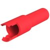 Socket housing, 1 pole, straight, red, 1-480350-2