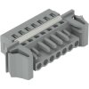 Female connector, 2 pole, pitch 5 mm, gray, 231-102/124-000