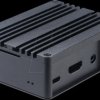 A-RA05-M1B Housing for Raspberry Pi 3B / 3B+, aluminum, black