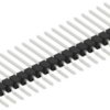 Pin header, 20 pole, pitch 2.54 mm, straight, black, 10050797