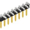 Pin header, 8 pole, pitch 2 mm, angled, black, 10062676