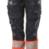 Mascot Workwear 19678-236 Granatowy, Czerwony Niewielka masa Spodnie odblaskowe 110 cm