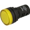 Kontrolka; AD16-22DS/Y-24; 22mm; podświetlenie LED 24V; żółty; śrubowe; czarny; IP40; 38mm; Onpow; RoHS