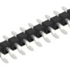 Pin header, 12 pole, pitch 2.54 mm, straight, black, 10080368