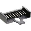Pin header, 7 pole, pitch 2.5 mm, angled, black, 2,5 MSFW 07
