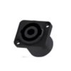 Speakon 4 polig chassis soldeer zwart