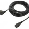 CA-C13C11CC-0100BK Kabel CEE 7/7 (E/F) wtyk kątowy,IEC C13 żeński PVC Dł: 10m