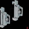66231 DIN Rail End Clamp Stainless Steel screwable 4 pieces