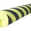 Ochraniacz przeciwuderzeniowy do Krawędź otwor 75 x 15mm Czarny, żółty długość 1000mm RS PRO EVA