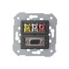 SIMON 82 Gniazdo VGA żeńskie + 3 RCA (mechanizm) 7500092-039 KONTAKT SIMON