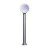 Lampa ogrodowa ANA słupek chromowany zewnętrzny z kloszem na E27 K-LP270-1000 Kaja Lighting