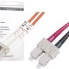 Digitus DK-2532-03 światłowodowe do światłowodów kabel 3.00 m pomarańczowy [1x złącze męskie LC - 1x złącze męskie SC] 5