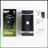 Lampa Ogrodowa Kinkiet Elewacyjny góra dół 2x GU10 Czarny Czujnik Ruchu i Zmierzchu IP54 HEDERA LUMILED