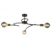 Lampa sufitowa nowoczesna 3xE27 FIORE BLACK/GOLD