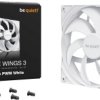 BeQuiet PURE WINGS 3 White 140mm PWM Wentylator do obudowy PC biały (S x W x G) 140 x 25 x 140 mm