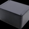 ABS enclosure, (L x W x H) 175 x 125 x 100 mm, black (RAL 9005), IP54, RL6585BK