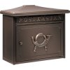 Burg Wächter 12830 SYLT Letterbox Steel Copper Metallic Key Post Horn