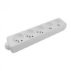 Gniazdo przedłużacza 5GN ZU białe CB-85101