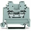 2-wire feed-through terminal, spring-clamp connection, 0.08-2.5 mm², 1 pole, 24 A, 8 kV, gray, 280-101