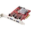 Renkforce RF-4679642 controller card 2+2 ports USB 3.2 2nd gen PCIe USB A C