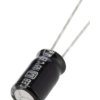 Aluminiowy kondensator elektrolityczny 47 μF 50V dc Otwór przelotowy Panasonic Przewód promieniowy roztaw: 2.5 mm