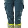 Mascot Workwear 19178-511 Turkusowy petrol blue Niewielka masa, Impregnowany Spodnie odblaskowe 86 cm