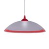 Lampa Wisząca Ufo Na E27, Klosz Kopuła W Kolorze Biało-Czerwonym K-3512 Kaja...