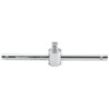 Draper Expert 16786 1/4" Sq. Dr. Satin Chrome Sliding T Bar