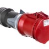 Gniazdo Przenośne Powertop Xtra 63A 5P 6H 400V Czerwone Ip44 14112 Men14112