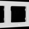 WF3 WHITE Shelly wall pushbutton frame, white, 3-fold
