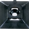 Mounting base, max. bundle Ø 3.6 mm, PA, black, self-adhesive, (L x W x H) 20 x 20 x 5.3 mm, 01860911010