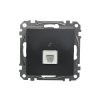 Gniazdo telefoniczne RJ11, czarny antracyt, Sedna Design i Elements SDD114491