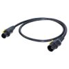Neutrik NKPF-M-B-1.5 PowerCon Cable 1.50m Black-Yellow 1pc