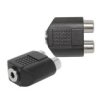 Przejście Adapter Audio Aux Mini Jack 3,5Mm Stereo (Gniazdo) / 2X Rca Cinch...