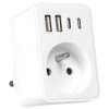 Rozgałęźnik Sieciowy 1 Gniazdo + 2X Usb-A + 2X Usb-C Va0375 Vayox