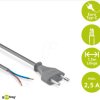 51346 Kabel mit Eurostecker mit offenen Enden, 1,5 m, grau