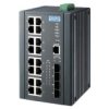 Zarządzalny przełącznik sieciowy warstwy 2, z 16x port GE PoE, 4x port SFP, szeroki zakres temperaturowy EKI-7720G-4FPI-BE