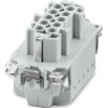 Socket contact insert, 10B, 10 pole, push-in, with PE contact, 1350017