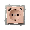 SONATA Gniazdo pojedyncze SCHUKO z przesłonami z ładowarką USB A+C 230 V morela GP-1RSPUSBAC/m/88 OSPEL