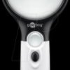 41255 LED hand reading magnifier, 2x and 12x magnification