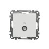 Gniazdo TV przelotowe (10dB), białe, Sedna Design i Elements SDD111478