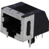 Gniazdo RJ45 8-pin Kat 3 ekranowane,niskoprofilowe złocony 5555153-1