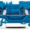 3-wire feed-through terminal, spring-clamp connection, 0.08-2.5 mm², 1 pole, 24 A, 8 kV, blue, 280-684